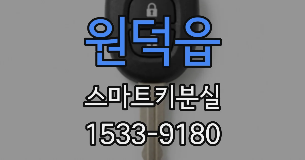 원덕읍 스마트키분실