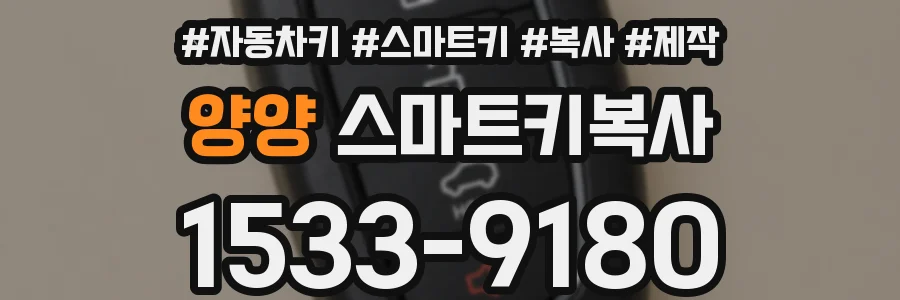 양양 스마트키복사