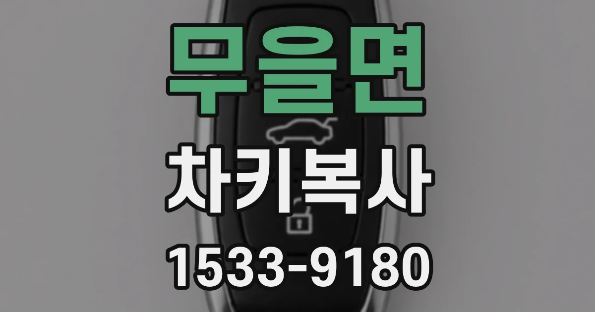 무을면 차키복사