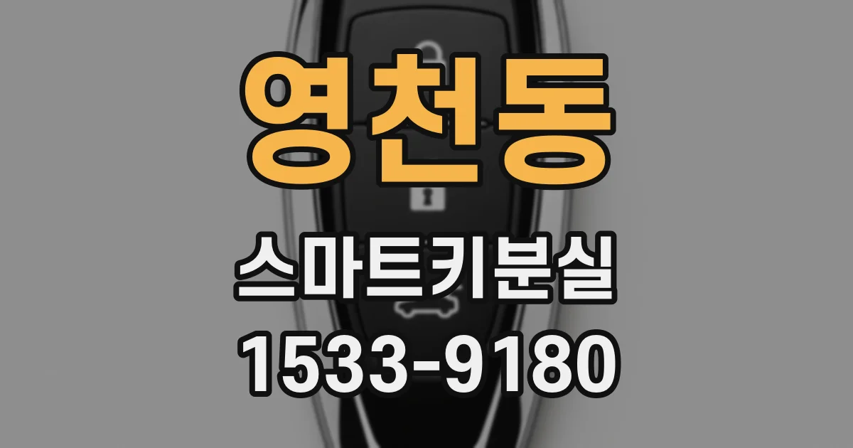 영천동 스마트키분실