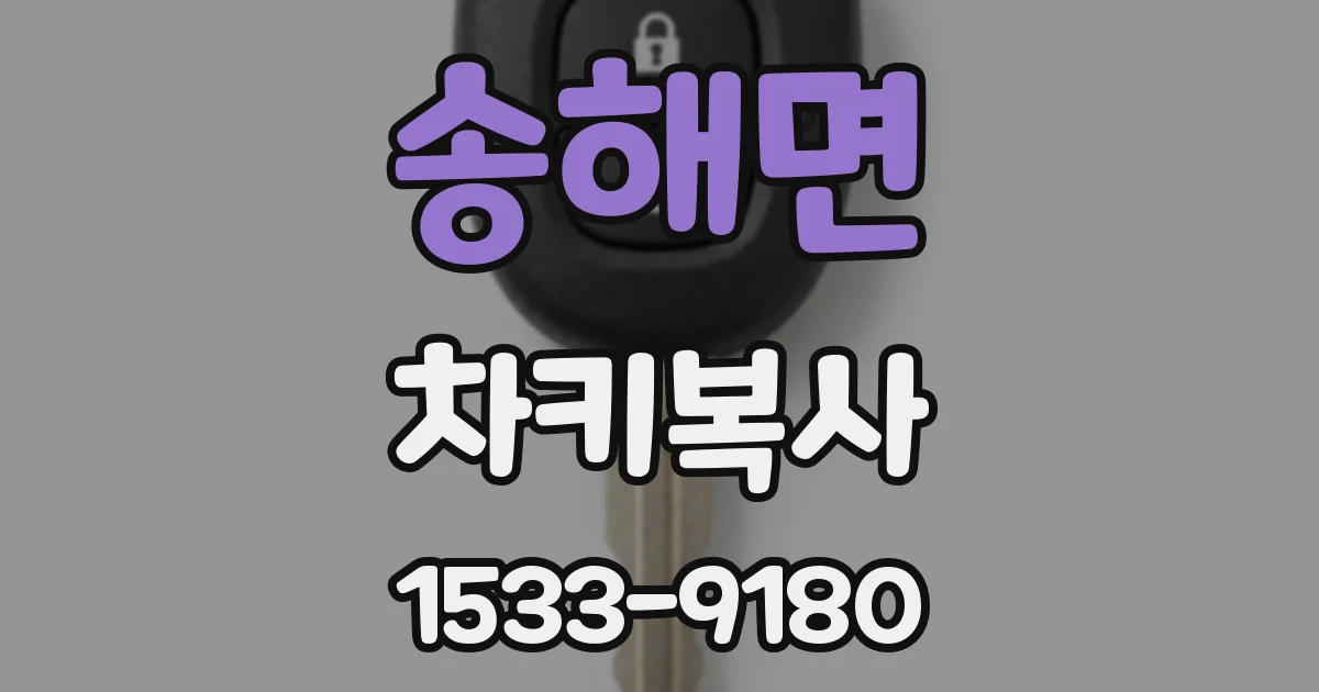 송해면 차키복사