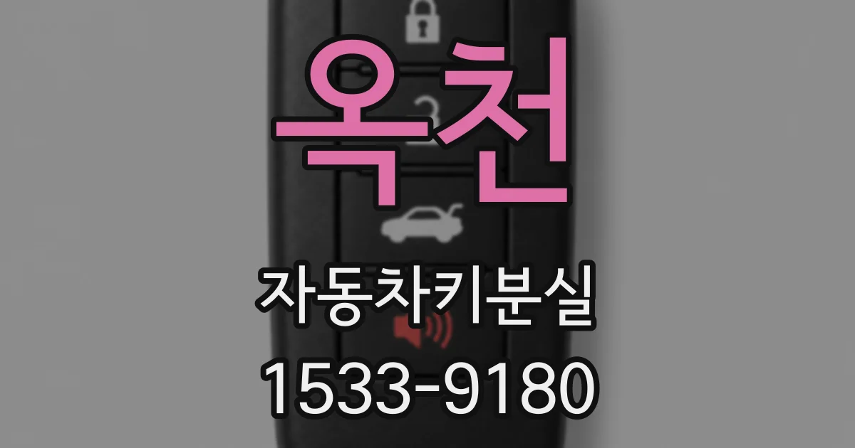 옥천 자동차키분실