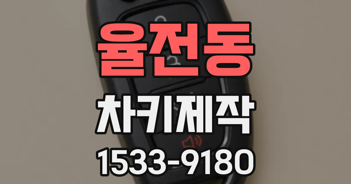 율전동 차키제작