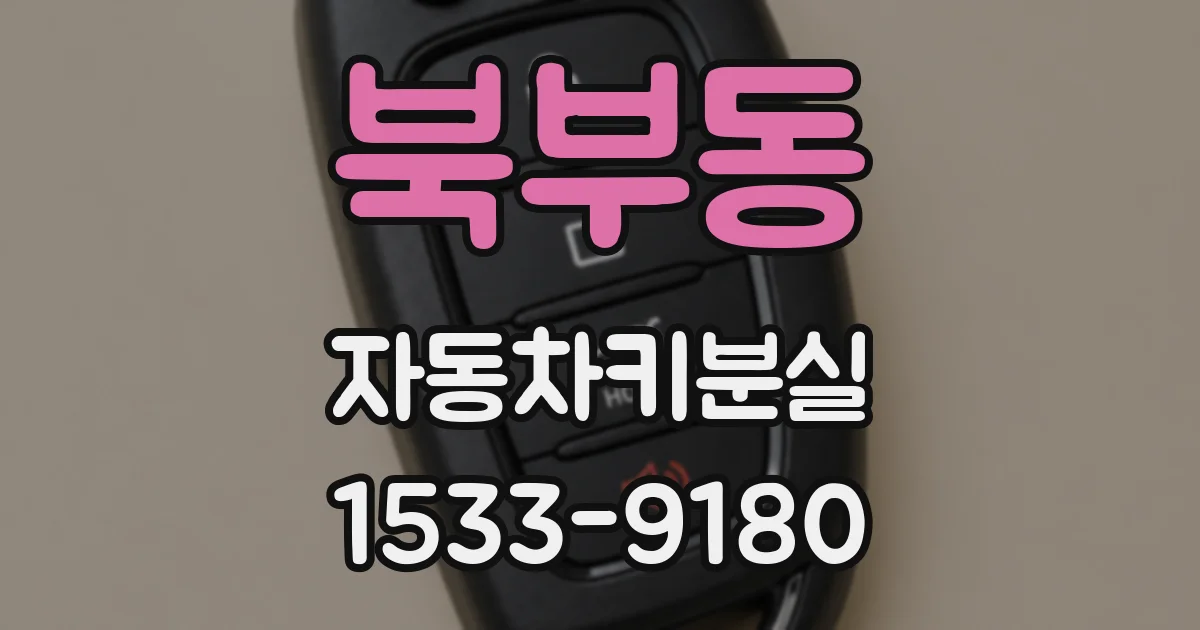 북부동 자동차키분실