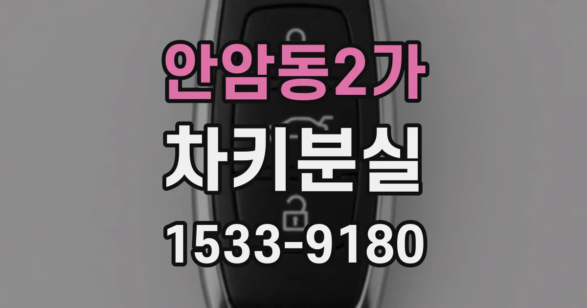 안암동2가 차키분실