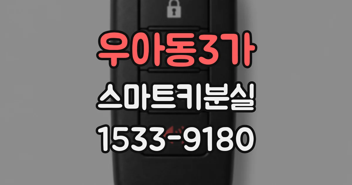 우아동3가 스마트키분실