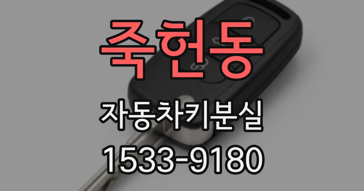 죽헌동 자동차키분실