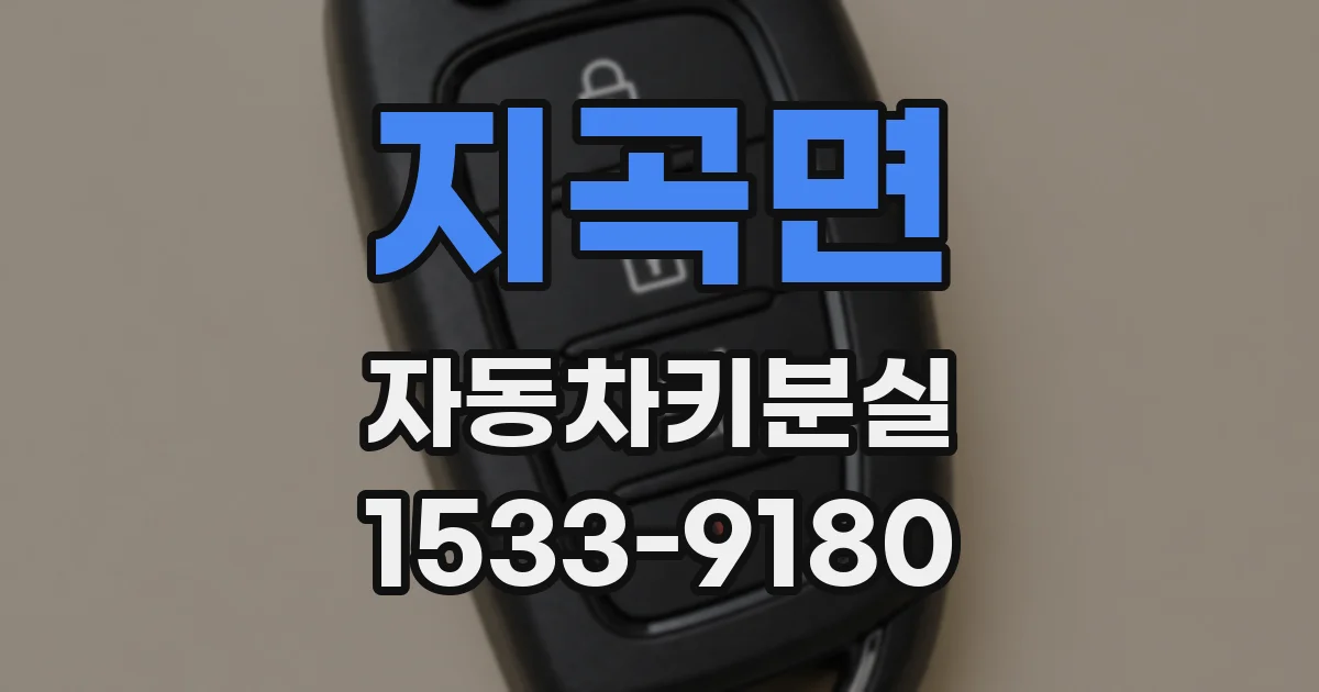 지곡면 자동차키분실