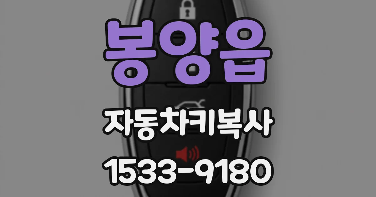 봉양읍 자동차키복사