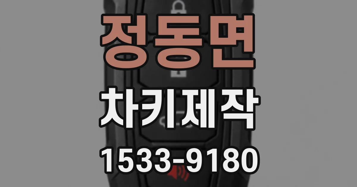 정동면 차키제작