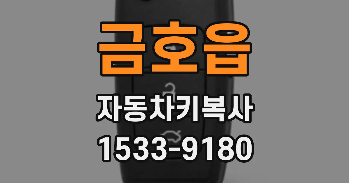 금호읍 자동차키복사