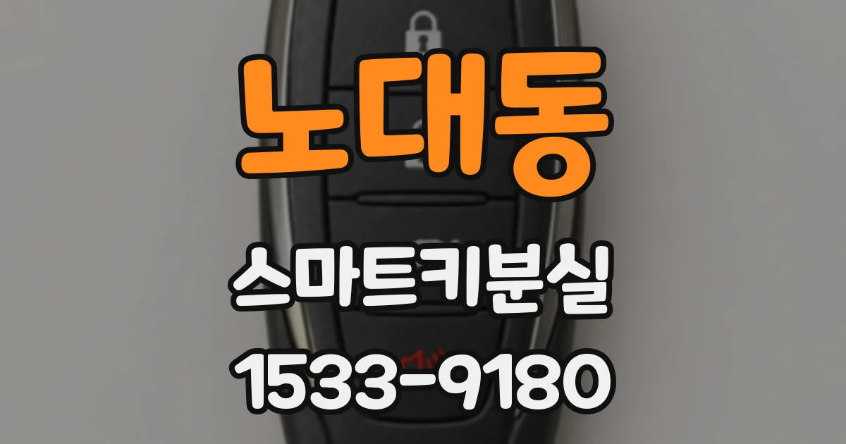 노대동 스마트키분실