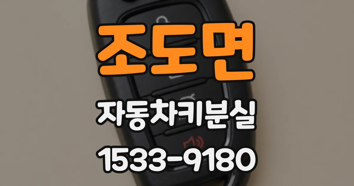 조도면 자동차키분실