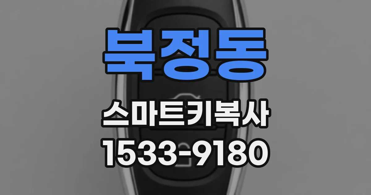북정동 스마트키복사