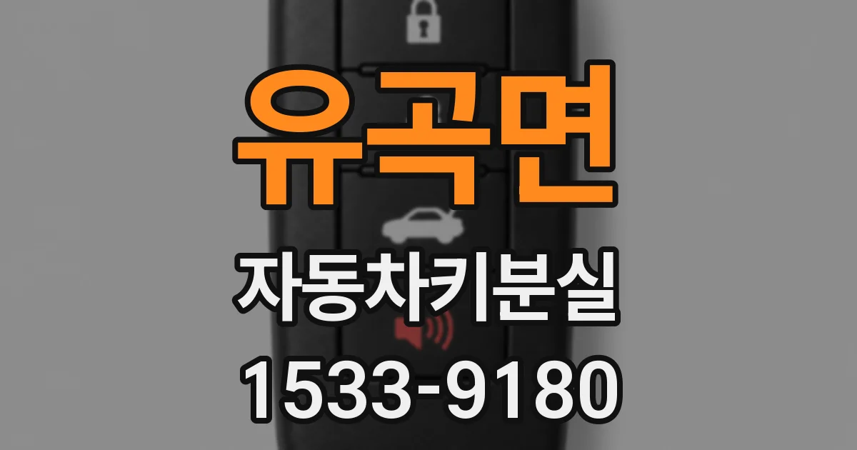 유곡면 자동차키분실
