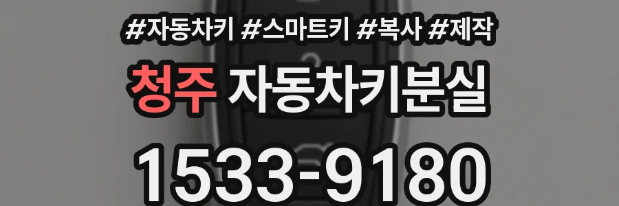 청주 자동차키분실