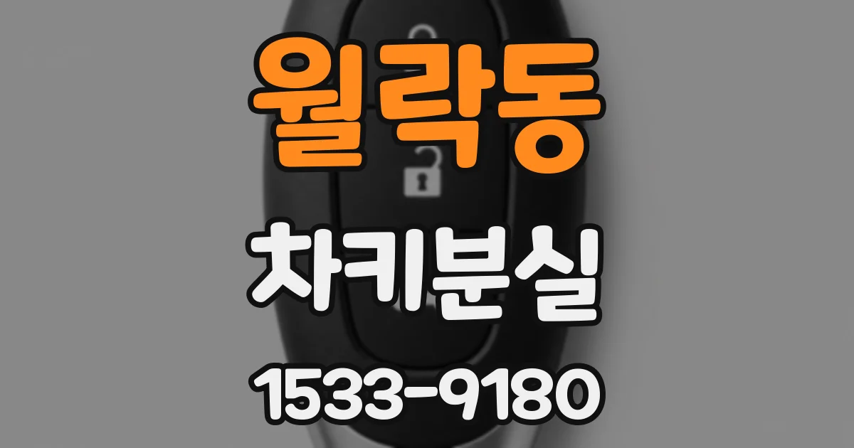 월락동 차키분실
