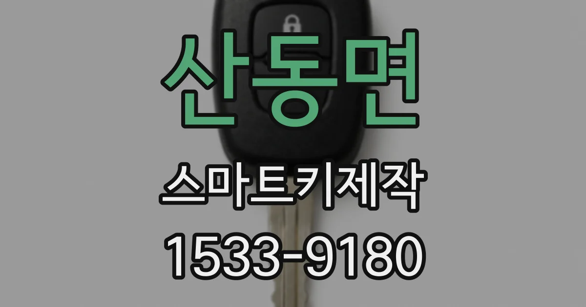 산동면 스마트키제작