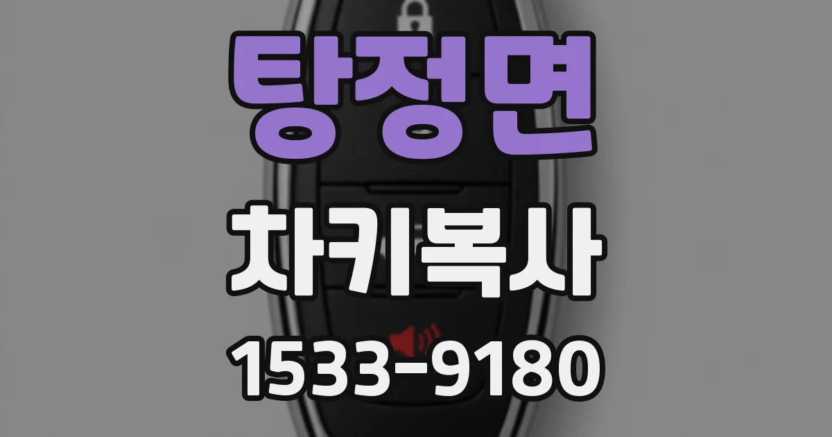 탕정면 차키복사