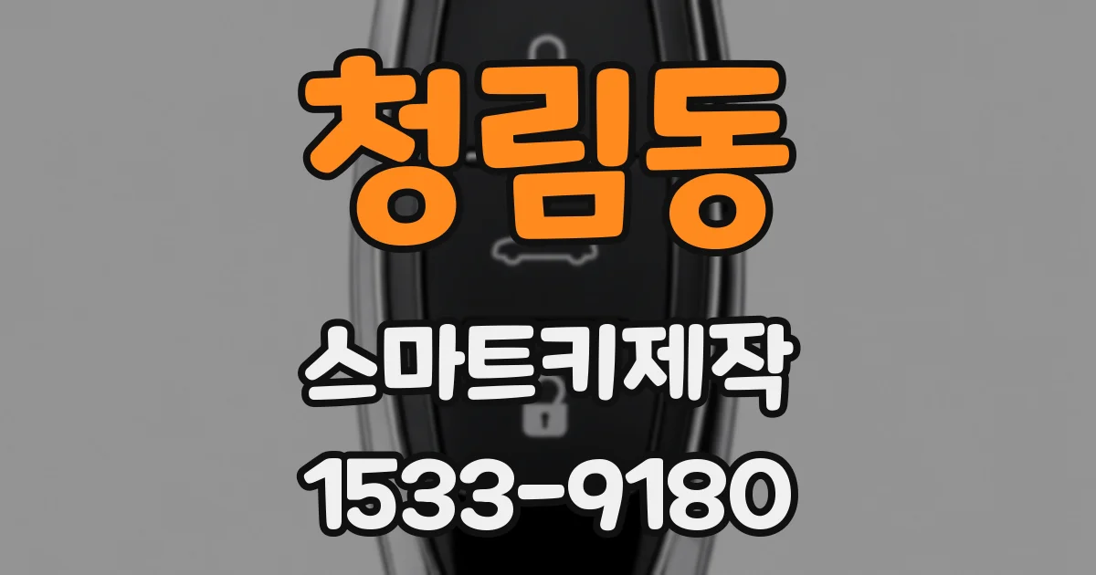 청림동 스마트키제작