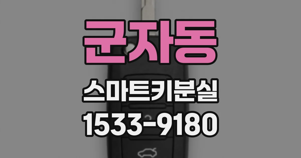 군자동 스마트키분실