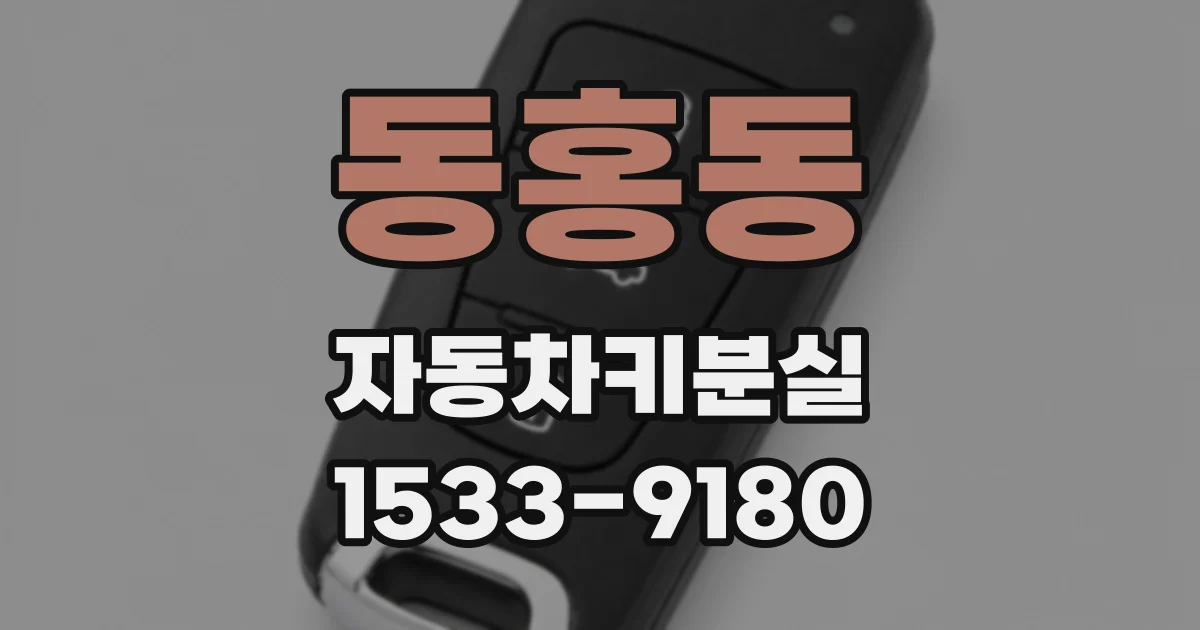 동홍동 자동차키분실
