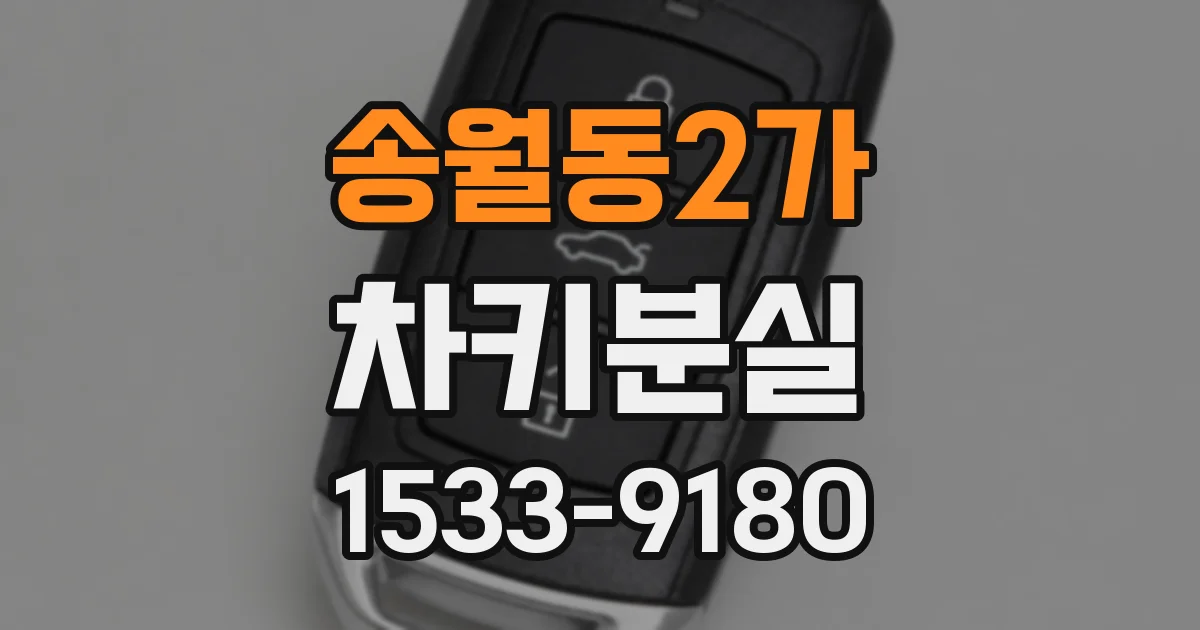 송월동2가 차키분실