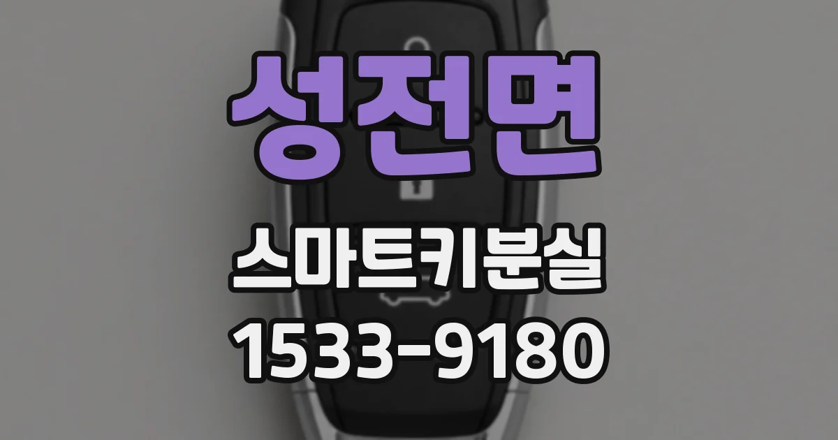 성전면 스마트키분실