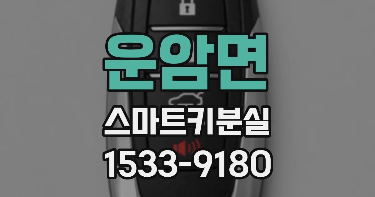 운암면 스마트키분실