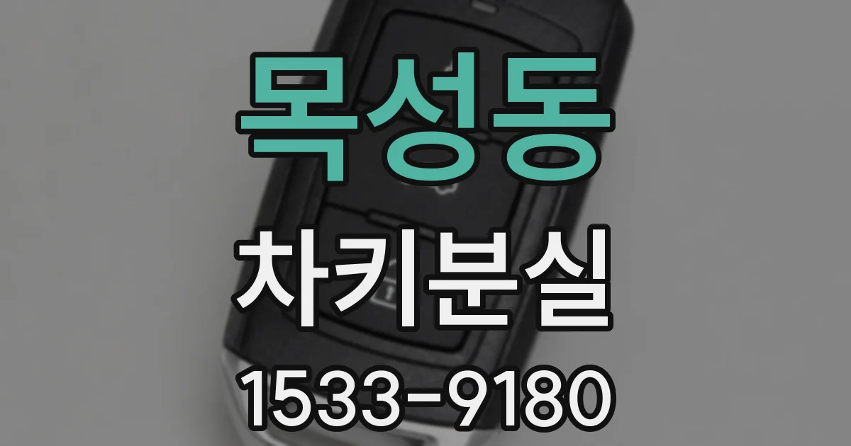 목성동 차키분실