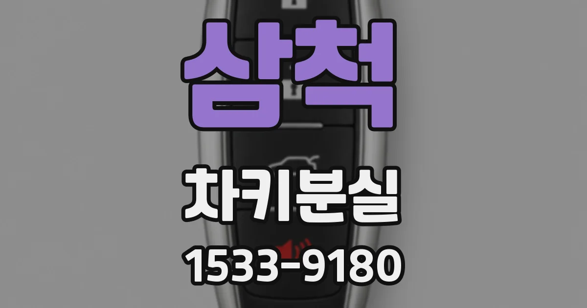 삼척 차키분실
