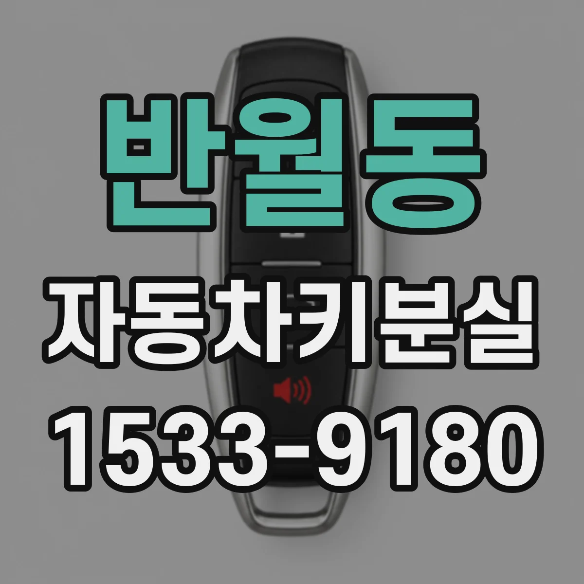반월동 자동차키분실