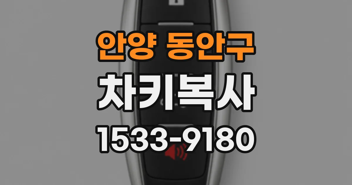 안양 동안구 차키복사
