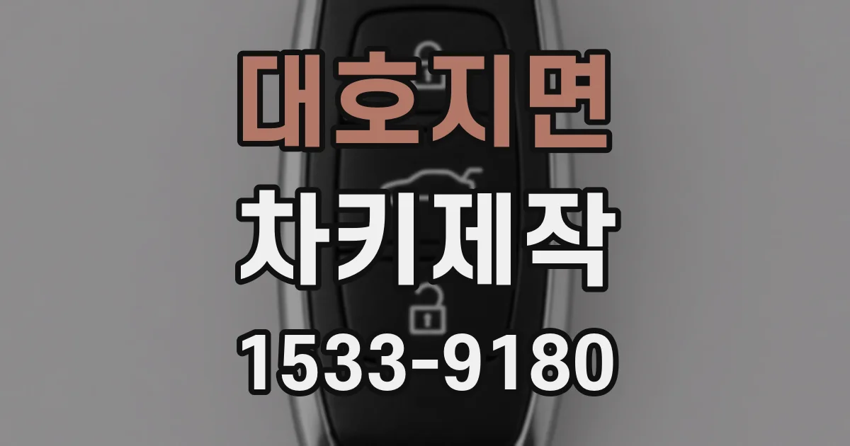 대호지면 차키제작