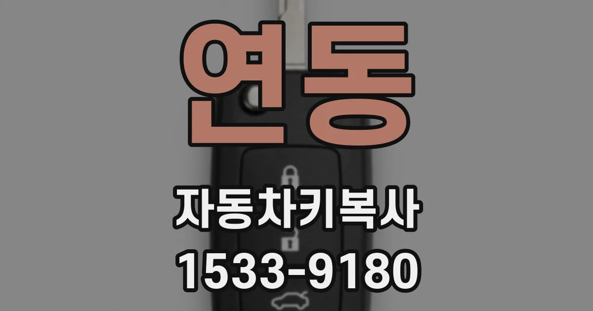 연동 자동차키복사