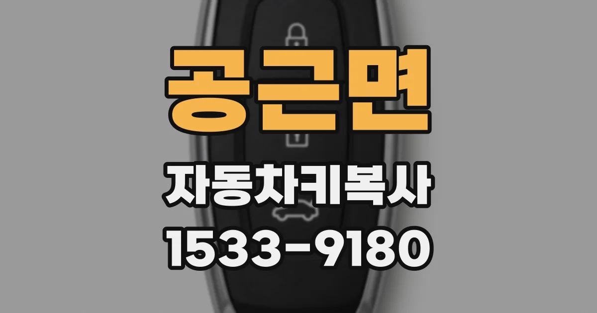 공근면 자동차키복사
