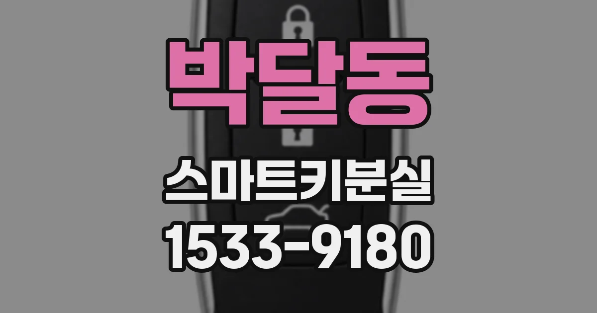 박달동 스마트키분실