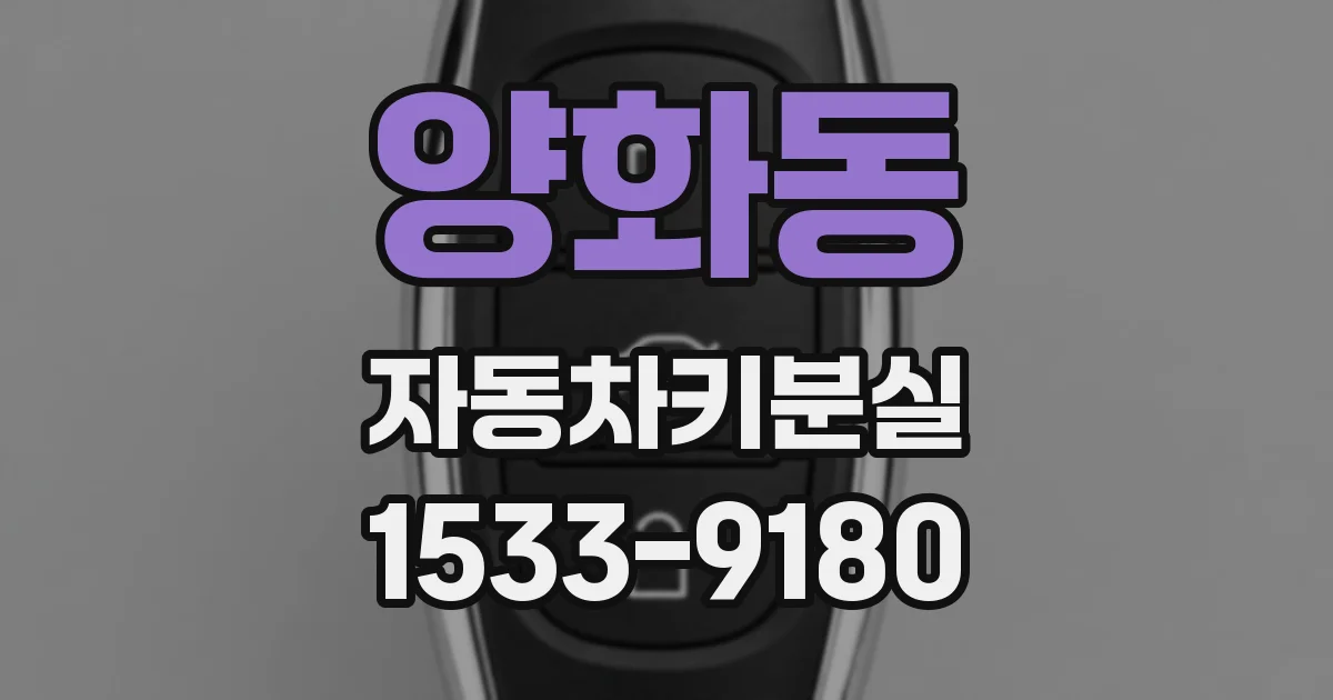 양화동 자동차키분실