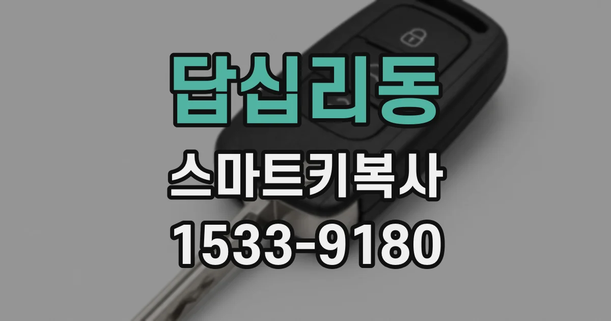 답십리동 스마트키복사