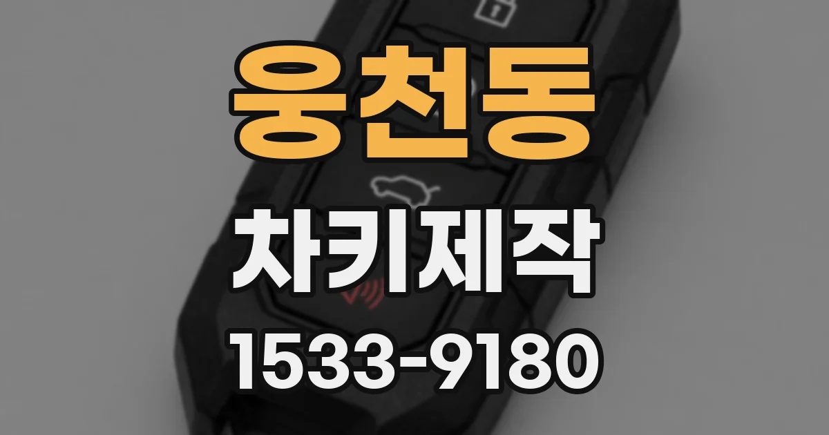웅천동 차키제작