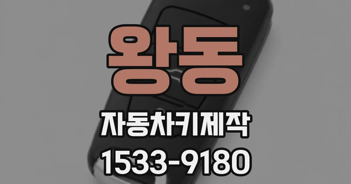 왕동 자동차키제작