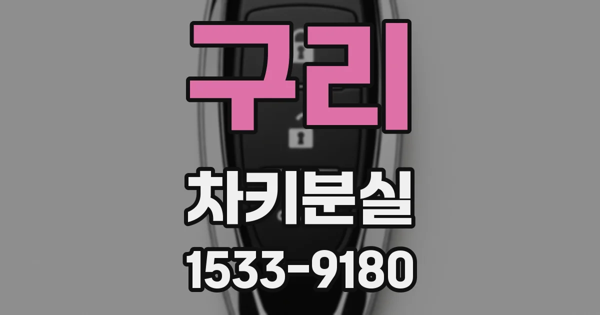구리 차키분실