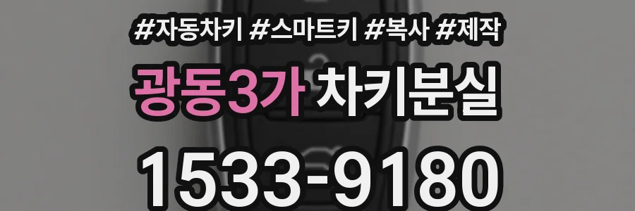 광동3가 차키분실