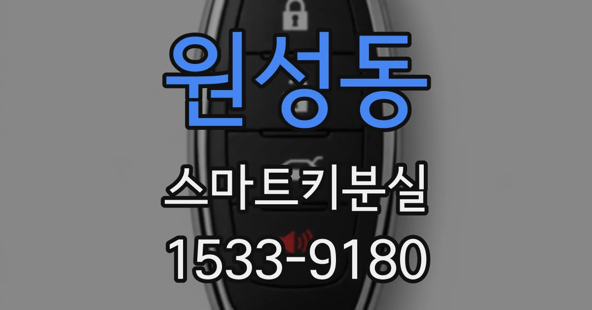 원성동 스마트키분실