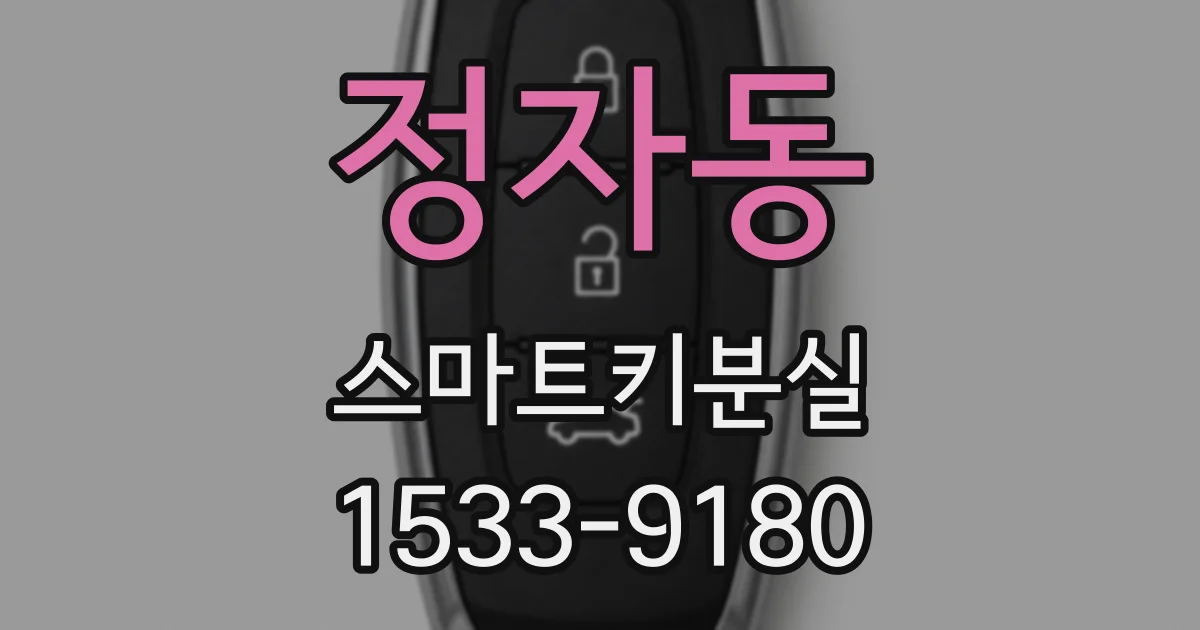 정자동 스마트키분실