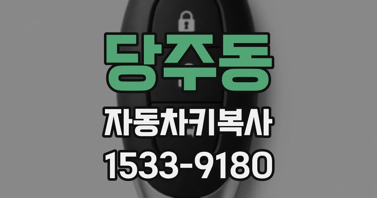 당주동 자동차키복사