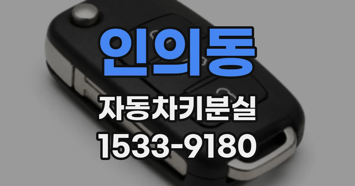 인의동 자동차키분실