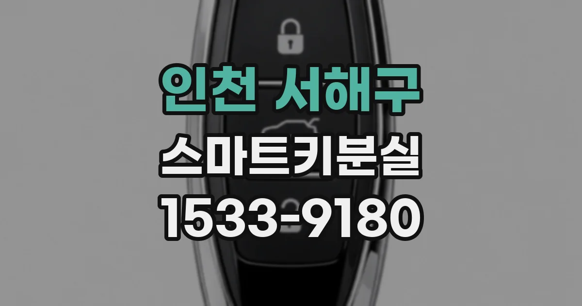 인천 서해구 스마트키분실