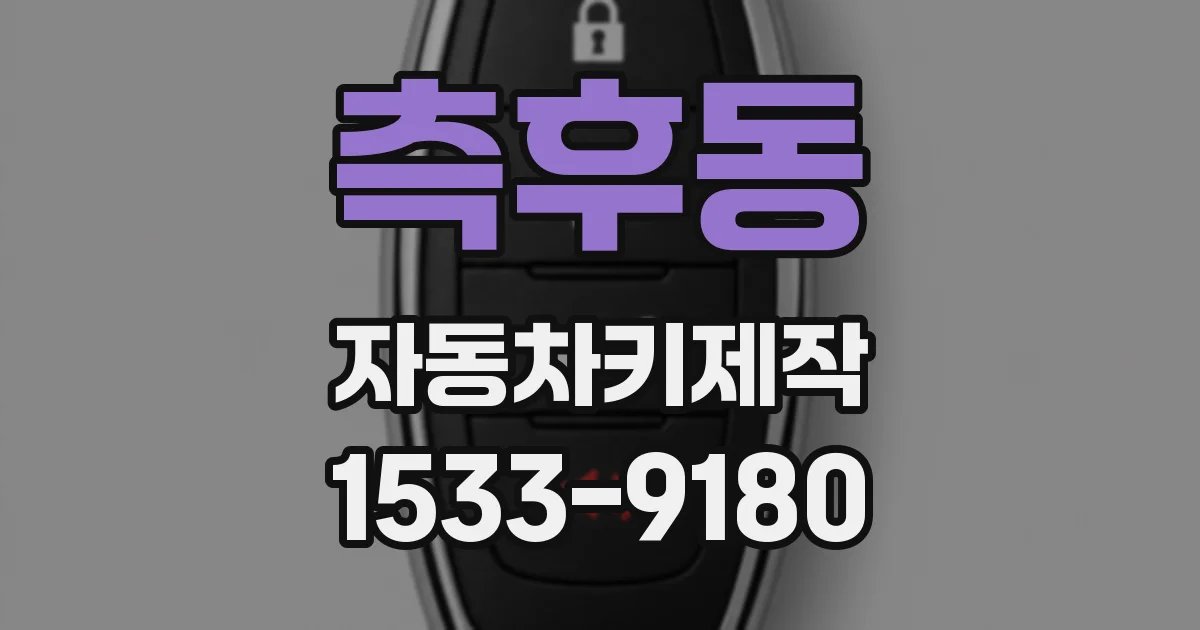 측후동 자동차키제작