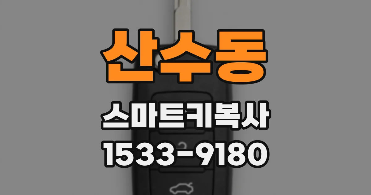 산수동 스마트키복사
